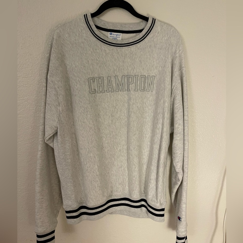 Very new Champion reverse weave crew neck in size L